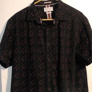 Denim & Flower Slim Fit Shirt